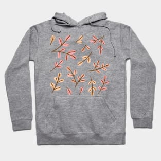 Cute pink leaves Hoodie